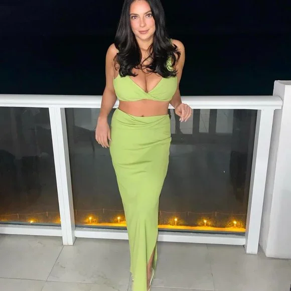 green emerald velvet dress Cosmo Mini Dress Sage Green main image 1
